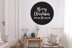 Citation De Noël Joyeux Noël Sur Fond Noir Sticker Papier Peint Cercle Mural - - 140 Cm - Peinture Ronde - Cercle Papier Peint - Cercle Mural - Cercle Vivant - Autocollant & Découpe Ronde -Jingle Bells Boutique 1200x800 1