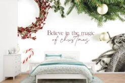 Papier Peint - Papier Peint Papier Peint Photo Noël - Magie - Décorations De Noël - Largeur 600 Cm X Hauteur 400 Cm