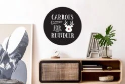 Citation De Carottes Pour Renne Décoration Murale Noël Noir Autocollant De Papier Peint Cercle Mural - 50x50 Cm - Peinture Ronde - Cercle De Papier Peint - Cercle Mural - Cercle Vivant - Autocollant Et Découpe Ronde -Jingle Bells Boutique 1200x800 105
