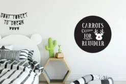 Citation De Carottes Pour Renne Décoration Murale Noël Noir Autocollant De Papier Peint Cercle Mural - 50x50 Cm - Peinture Ronde - Cercle De Papier Peint - Cercle Mural - Cercle Vivant - Autocollant Et Découpe Ronde -Jingle Bells Boutique 1200x800 106