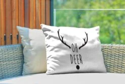 Coussins D'extérieur - Jardin - Citation De Noël Oh Cerf Sur Fond Blanc - 60x40 Cm 9 Coussins D'extérieur - Jardin - Citation De Noël Oh Cerf Sur Fond Blanc - 60x40 Cm -Jingle Bells Boutique 1200x800 1098