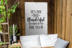 Citation De Noël C'est La Plus Belle Période De L'année Avec Un Fond Blanc 80x120 Cm -Jingle Bells Boutique 1200x800 1119