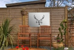 Quote Eat Drink And Be Merry Décoration Murale Noël Blanc 60x40 Cm -Jingle Bells Boutique 1200x800 1136