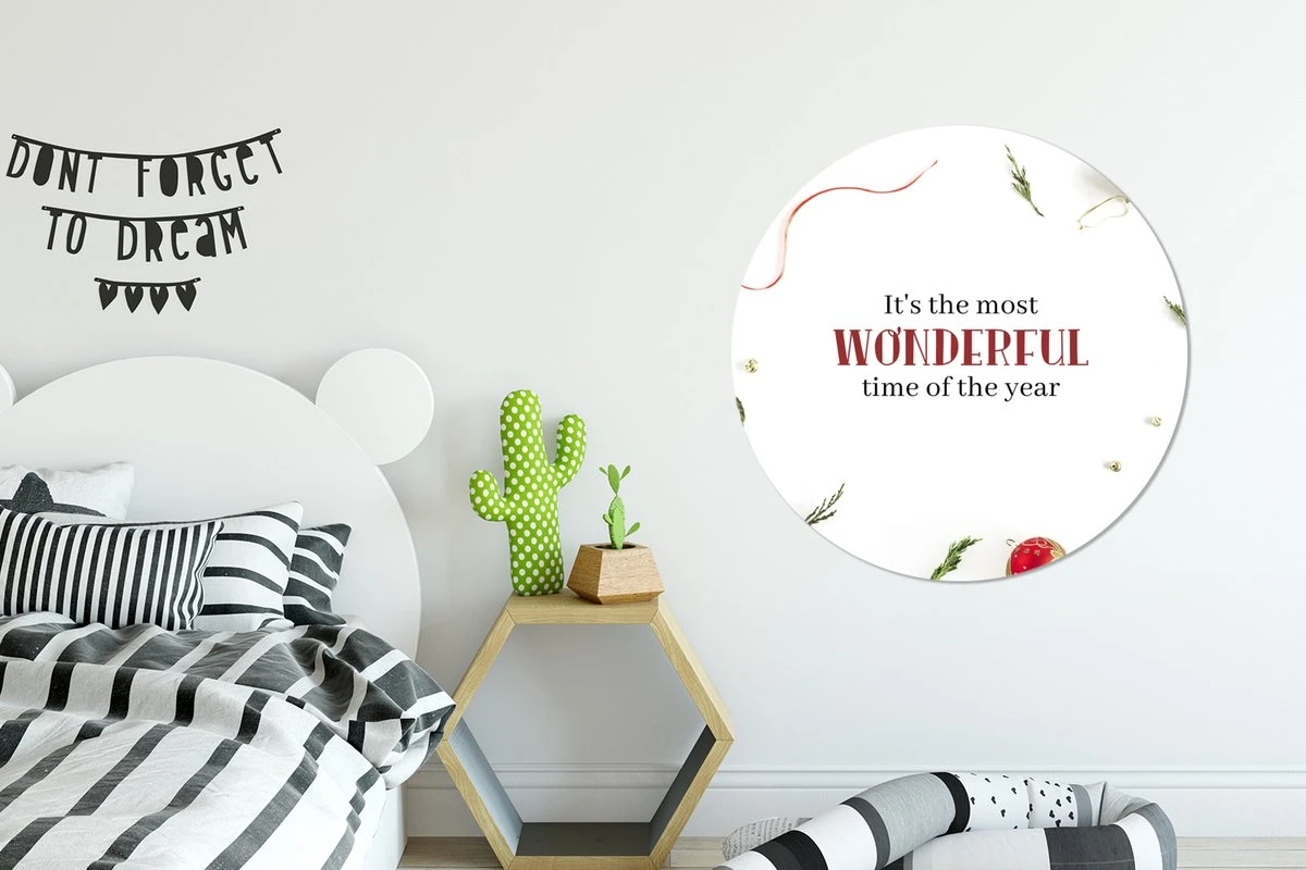 WallCircle - Stickers Muraux - Cercle Papier Peint - Noël - Hiver - Citation - 100x100 Cm - Cercle Mural - Auto Adhésif - Sticker Papier Peint Rond XXL 6 WallCircle - Stickers Muraux - Cercle Papier Peint - Noël - Hiver - Citation - 100x100 Cm - Cercle Mural - Auto Adhésif - Sticker Papier Peint Rond XXL – Image 4
