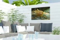 Boule De Noël Détaillée Dans Un Arbre De Noël Affiche De Jardin Toile En Vrac 60x40 Cm - Petit - Toile De Jardin / Toile D'extérieur / Peintures Pour L'extérieur (décoration De Jardin) -Jingle Bells Boutique 1200x800 1164