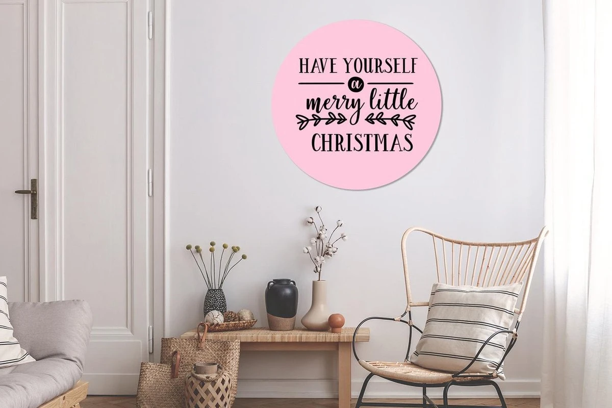 Citation De Noël Ayez Un Joyeux Petit Noël Sur Fond Rose Sticker Mural Cercle Papier Peint - 100x100 Cm - Peinture Ronde - Cercle Papier Peint - Cercle Mural - Cercle Vivant - Autocollant & Coupe Ronde 4 Citation De Noël Ayez Un Joyeux Petit Noël Sur Fond Rose Sticker Mural Cercle Papier Peint - 100x100 Cm - Peinture Ronde - Cercle Papier Peint - Cercle Mural - Cercle Vivant - Autocollant & Coupe Ronde – Image 2