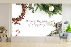 Papier Peint - Papier Peint Papier Peint Photo Noël - Magie - Décorations De Noël - Largeur 600 Cm X Hauteur 400 Cm -Jingle Bells Boutique 1200x800 12