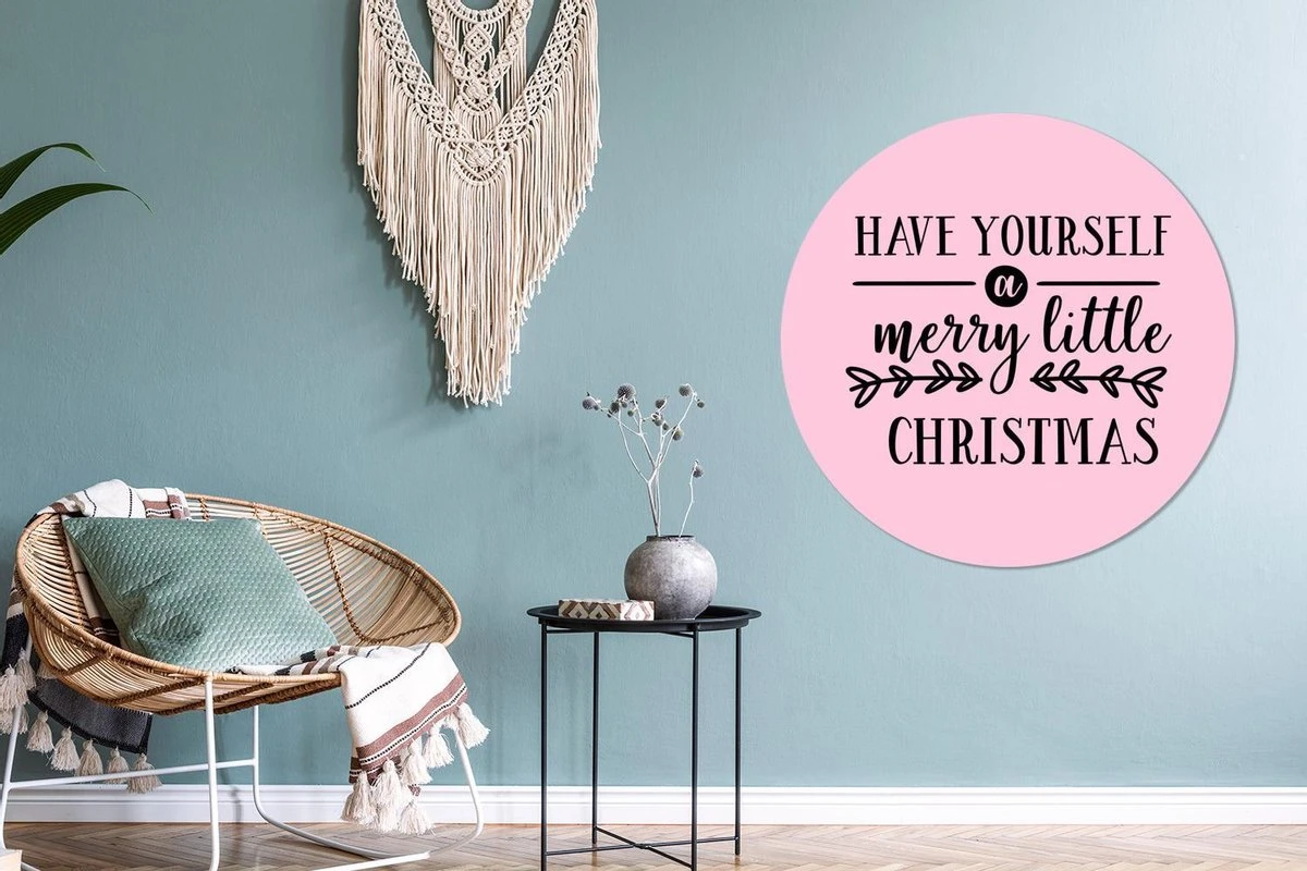 Citation De Noël Ayez Un Joyeux Petit Noël Sur Fond Rose Sticker Mural Cercle Papier Peint - 100x100 Cm - Peinture Ronde - Cercle Papier Peint - Cercle Mural - Cercle Vivant - Autocollant & Coupe Ronde 7 Citation De Noël Ayez Un Joyeux Petit Noël Sur Fond Rose Sticker Mural Cercle Papier Peint - 100x100 Cm - Peinture Ronde - Cercle Papier Peint - Cercle Mural - Cercle Vivant - Autocollant & Coupe Ronde – Image 5