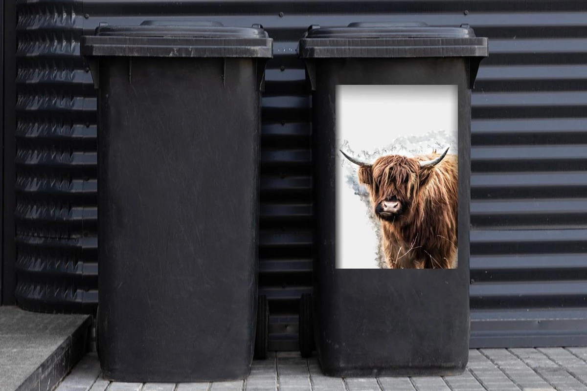 Sticker Conteneur Scottish HighlanderIllustrations De Noël - Highlander écossais Sur Fond Spécial 4 Sticker Conteneur Scottish HighlanderIllustrations De Noël - Highlander écossais Sur Fond Spécial – Image 2