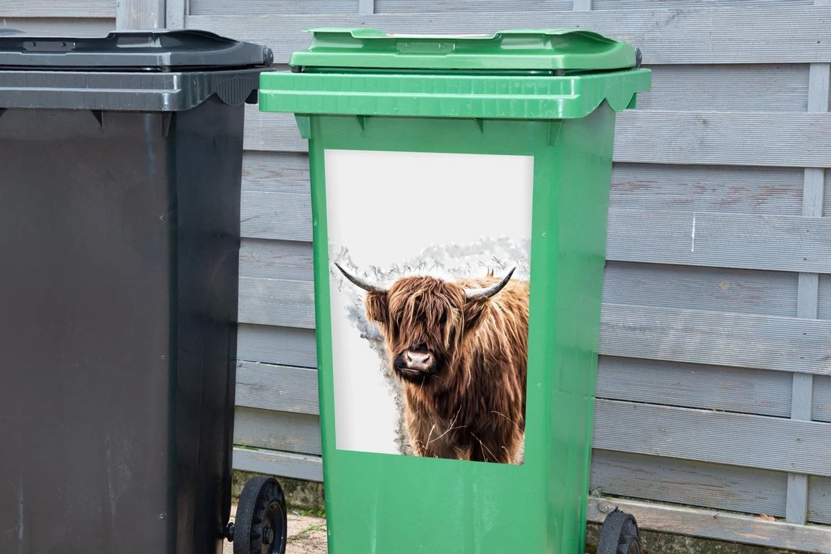 Sticker Conteneur Scottish HighlanderIllustrations De Noël - Highlander écossais Sur Fond Spécial 6 Sticker Conteneur Scottish HighlanderIllustrations De Noël - Highlander écossais Sur Fond Spécial – Image 4