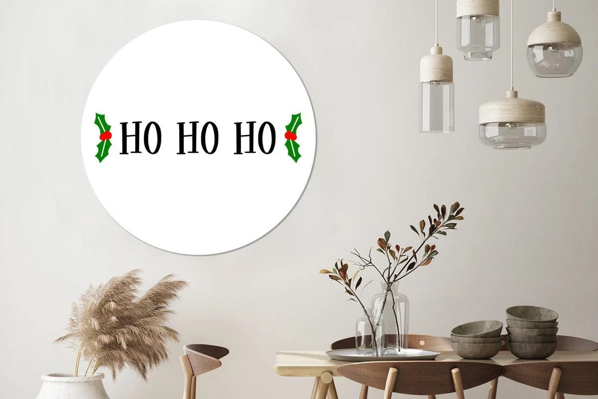 Citation De Noël Ho Ho Ho Sur Fond Blanc Sticker Papier Peint Cercle Mural - ⌀ 140 Cm - Peinture Ronde - Cercle De Papier Peint - Cercle Mural - Cercle Vivant - Autocollant Et Découpe Ronde 4 Citation De Noël Ho Ho Ho Sur Fond Blanc Sticker Papier Peint Cercle Mural - ⌀ 140 Cm - Peinture Ronde - Cercle De Papier Peint - Cercle Mural - Cercle Vivant - Autocollant Et Découpe Ronde – Image 2