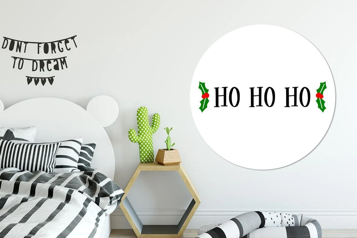 Citation De Noël Ho Ho Ho Sur Fond Blanc Sticker Papier Peint Cercle Mural - ⌀ 140 Cm - Peinture Ronde - Cercle De Papier Peint - Cercle Mural - Cercle Vivant - Autocollant Et Découpe Ronde 7 Citation De Noël Ho Ho Ho Sur Fond Blanc Sticker Papier Peint Cercle Mural - ⌀ 140 Cm - Peinture Ronde - Cercle De Papier Peint - Cercle Mural - Cercle Vivant - Autocollant Et Découpe Ronde – Image 5