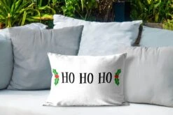 Coussins D'extérieur - Jardin - Citation De Noël Ho Ho Ho Avec Un Fond Blanc - 50x30 Cm -Jingle Bells Boutique 1200x800 1299
