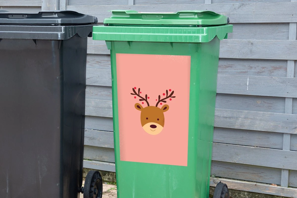 Autocollant Conteneur - Illustration De Noël D'un Renne Autocollant Poubelle - 40x60 Cm - Autocollant Poubelle à Roulettes - Autocollant Conteneur Résistant Aux Intempéries 6 Autocollant Conteneur - Illustration De Noël D'un Renne Autocollant Poubelle - 40x60 Cm - Autocollant Poubelle à Roulettes - Autocollant Conteneur Résistant Aux Intempéries – Image 4