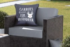 Coussins D'extérieur - Jardin - Citation Carottes Pour Renne Décoration Murale Noël Noir - 50x50 Cm -Jingle Bells Boutique 1200x800 1335