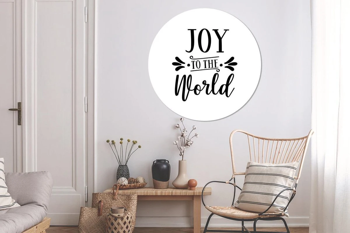 Citation De Noël Joy Au Monde Sur Fond Blanc Sticker Mural Cercle Mural - ⌀ 140 Cm - Peinture Ronde - Cercle Papier Peint - Cercle Mural - Cercle Vivant - Autocollant & Coupe Ronde 5 Citation De Noël Joy Au Monde Sur Fond Blanc Sticker Mural Cercle Mural - ⌀ 140 Cm - Peinture Ronde - Cercle Papier Peint - Cercle Mural - Cercle Vivant - Autocollant & Coupe Ronde – Image 3