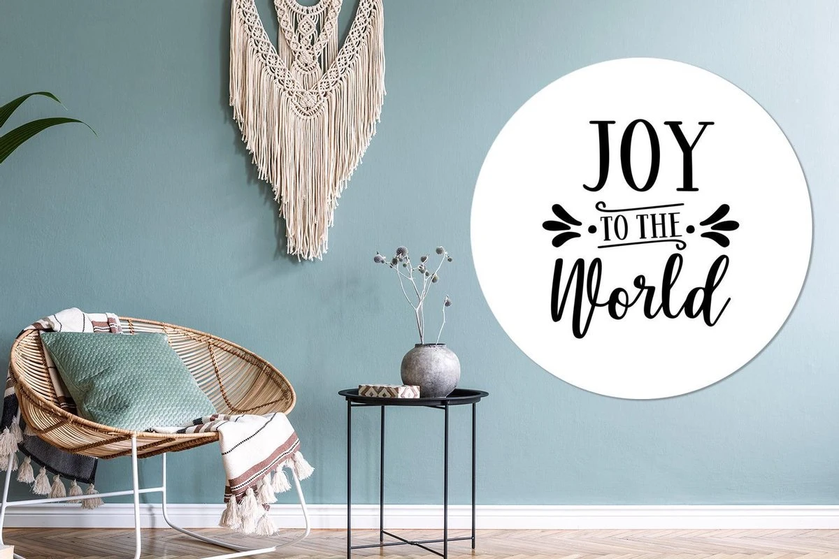 Citation De Noël Joy Au Monde Sur Fond Blanc Sticker Mural Cercle Mural - ⌀ 140 Cm - Peinture Ronde - Cercle Papier Peint - Cercle Mural - Cercle Vivant - Autocollant & Coupe Ronde 6 Citation De Noël Joy Au Monde Sur Fond Blanc Sticker Mural Cercle Mural - ⌀ 140 Cm - Peinture Ronde - Cercle Papier Peint - Cercle Mural - Cercle Vivant - Autocollant & Coupe Ronde – Image 4