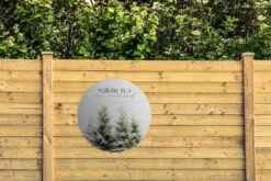 Garden Circle Noël - Hiver - Sapin De Noël - 90x90 Cm - Affiche Ronde De Jardin - Extérieur -Jingle Bells Boutique 1200x800 1447