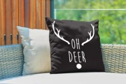 Coussins D'extérieur - Jardin - Citation De Noël Oh Cerf Sur Fond Noir - 50x50 Cm 9 Coussins D'extérieur - Jardin - Citation De Noël Oh Cerf Sur Fond Noir - 50x50 Cm -Jingle Bells Boutique 1200x800 1611