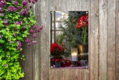 Affiche De Jardin Plusieurs Roses De Noël Sur Une Fenêtre 40x60 Cm - Petit - Toile De Jardin / Toile D'extérieur / Peintures D'extérieur (décoration De Jardin) -Jingle Bells Boutique 1200x800 1622