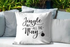Coussins D'extérieur - Jardin - Citation De Noël Jingle All Way Sur Fond Blanc - 60x60 Cm 10 Coussins D'extérieur - Jardin - Citation De Noël Jingle All Way Sur Fond Blanc - 60x60 Cm -Jingle Bells Boutique 1200x800 1776
