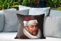 Coussin D'extérieur Weatherproof - Willem Van Oranje - Chapeau - Noël - 50x50 Cm -Jingle Bells Boutique 1200x800 1952