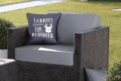 Coussins D'extérieur - Jardin - Citation Carottes Pour Renne Décoration Murale Noël Noir - 40x40 Cm -Jingle Bells Boutique 1200x800 1977