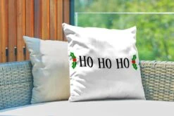 Coussins D'extérieur - Jardin - Citation De Noël Ho Ho Ho Sur Fond Blanc - 50x50 Cm 9 Coussins D'extérieur - Jardin - Citation De Noël Ho Ho Ho Sur Fond Blanc - 50x50 Cm -Jingle Bells Boutique 1200x800 1979
