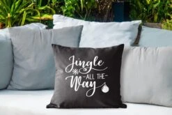 Coussins D'extérieur - Jardin - Citation De Noël Jingle Tout Le Chemin Sur Fond Noir - 45x45 Cm 10 Coussins D'extérieur - Jardin - Citation De Noël Jingle Tout Le Chemin Sur Fond Noir - 45x45 Cm -Jingle Bells Boutique 1200x800 2084