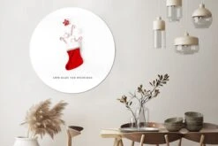 Wallpaper Circle - Noël - Décorations De Noël De Noël - Rouge - 120x120 Cm - Wall Circle - Auto Adhésif - Rond Papier Peint Autocollant XXL -Jingle Bells Boutique 1200x800 216