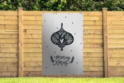 Illustration Pour Enfants D'une Boule De Noël Avec La Citation Joyeux Noël 120x180 Cm XXL / Groot Format! -Jingle Bells Boutique 1200x800 2167