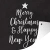 Citation De Noël Joyeux Noël Et Happy Année Avec Un Fond Noir 180x120 Cm XXL / De Groot Taille!