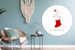Wallpaper Circle - Noël - Décorations De Noël De Noël - Rouge - 120x120 Cm - Wall Circle - Auto Adhésif - Rond Papier Peint Autocollant XXL -Jingle Bells Boutique 1200x800 219