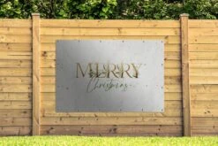 Décoration Murale Noël - Citation - Feuilles - 180x120 Cm - Affiche Jardin -Jingle Bells Boutique 1200x800 2192