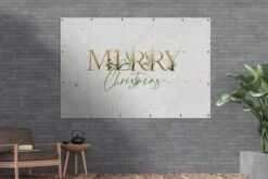Décoration Murale Noël - Citation - Feuilles - 180x120 Cm - Affiche Jardin -Jingle Bells Boutique 1200x800 2194