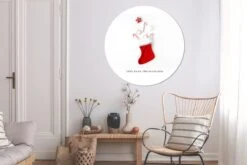 Wallpaper Circle - Noël - Décorations De Noël De Noël - Rouge - 120x120 Cm - Wall Circle - Auto Adhésif - Rond Papier Peint Autocollant XXL -Jingle Bells Boutique 1200x800 220