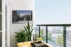 Les Arbres Enneigés Des Montagnes Créent Une Ambiance De Noël. Affiche De Jardin 60x40 Cm - Petit - Toile De Jardin / Toile D'extérieur / Peintures D'extérieur (décoration De Jardin) -Jingle Bells Boutique 1200x800 2222