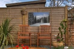 Les Arbres Enneigés Des Montagnes Créent Une Ambiance De Noël. Affiche De Jardin 60x40 Cm - Petit - Toile De Jardin / Toile D'extérieur / Peintures D'extérieur (décoration De Jardin) -Jingle Bells Boutique 1200x800 2224