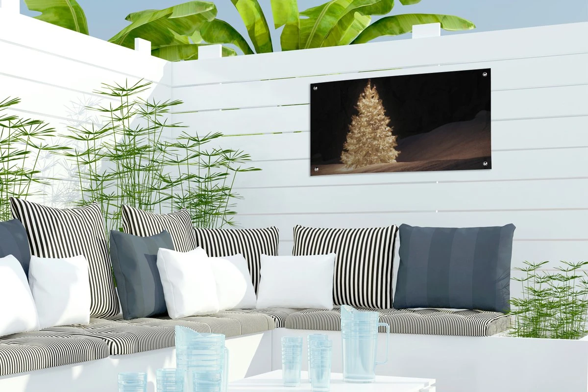 Affiche De Jardin Un Sapin De Noël Illuminé La Nuit - 60x30 Cm 9 Affiche De Jardin Un Sapin De Noël Illuminé La Nuit - 60x30 Cm – Image 7