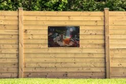 Plateau En Bois Avec Thé Et Biscuits De Noël Affiche De Jardin Toile En Vrac 90x60 Cm - Toile De Jardin / Toile D'extérieur / Peintures Pour L'extérieur (décoration De Jardin) -Jingle Bells Boutique 1200x800 2299