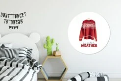 WallCircle - Stickers Muraux - Cercle Papier Peint - Noël - Pull - Hiver - 100x100 Cm - Cercle Mural - Auto Adhésif - Sticker Papier Peint Rond XXL -Jingle Bells Boutique 1200x800 23