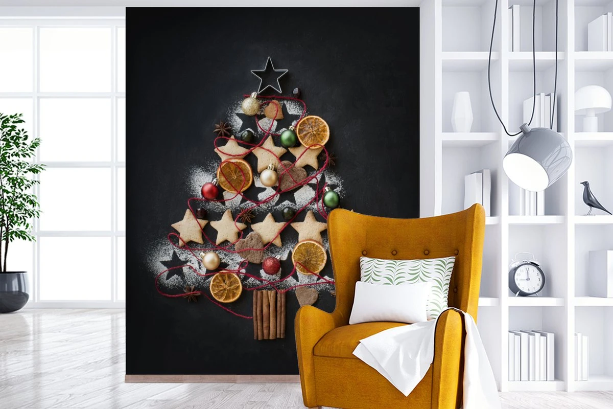 Papier Peint - Papier Peint Papier Peint Photo Arbre De Noël - Nourriture - Nature Morte - Largeur 210 Cm X Hauteur 260 Cm 7 Papier Peint - Papier Peint Papier Peint Photo Arbre De Noël - Nourriture - Nature Morte - Largeur 210 Cm X Hauteur 260 Cm – Image 5