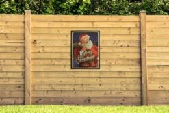Affiche De Noël Vintage Avec Affiche De Jardin Du Père Noël En Vrac 60x80 Cm - Toile De Jardin / Toile D'extérieur / Peintures Pour L'extérieur (décoration De Jardin) -Jingle Bells Boutique 1200x800 2340