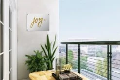 Décoration De Jardin Citations - Or - Joy - Proverbes - Noël - 40x30 Cm - Toile De Jardin - Affiche Extérieure -Jingle Bells Boutique 1200x800 2353