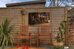 Crèche De Noël En Bois Affiche De Jardin En Vrac 60x40 Cm - Petit - Toile De Jardin / Toile D'extérieur / Peintures Pour L'extérieur (décoration De Jardin) -Jingle Bells Boutique 1200x800 2359