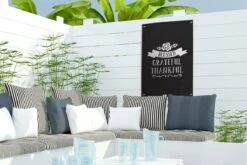 Quote Blessed Grateful Thankful Décoration Murale Noël Noir 40x60 Cm -Jingle Bells Boutique 1200x800 2393