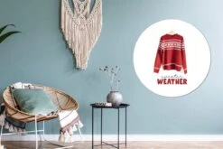 WallCircle - Stickers Muraux - Cercle Papier Peint - Noël - Pull - Hiver - 100x100 Cm - Cercle Mural - Auto Adhésif - Sticker Papier Peint Rond XXL -Jingle Bells Boutique 1200x800 24