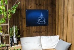 Affiche De Jardin Abstrait Sapin De Noël Lumineux 80x60 Cm - Toile De Jardin / Toile D'extérieur / Peintures D'extérieur (décoration De Jardin) -Jingle Bells Boutique 1200x800 2428