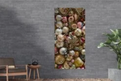 Décoration Murale Murale Extérieure Un Ensemble De Boules De Noël Vintage - 80x160 Cm - Toile De Jardin - Affiche Extérieure -Jingle Bells Boutique 1200x800 2478
