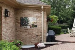 Affiche De Jardin Les Boules De Noël Avec Un Sapin De Noël En Arrière-plan 90x60 Cm - Toile De Jardin / Toile D'extérieur / Peintures D'extérieur (décoration De Jardin) -Jingle Bells Boutique 1200x800 2484